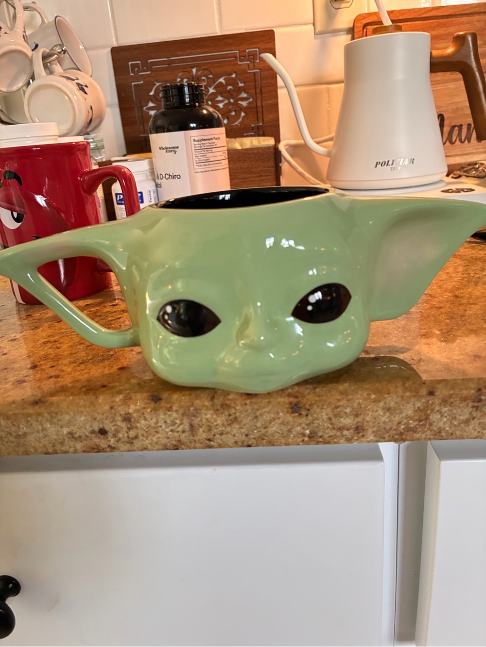 Star Wars Light Green Grogu Ceramic Cup